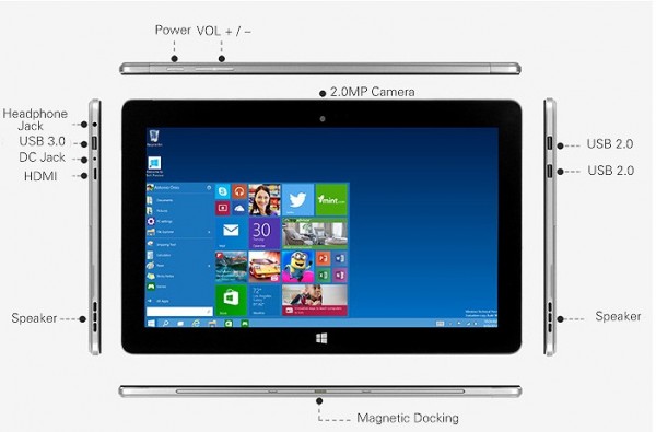 Jumper EZpad 5s Flagship 2 in 1 Ultrabook Tablet PC