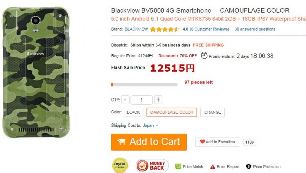 Blackview BV5000 4G Smartphone