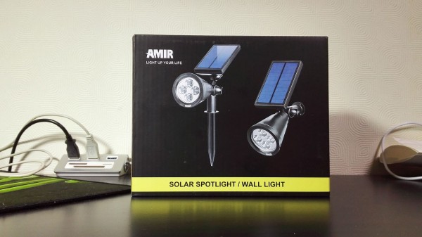 Amir® ソーラーライト ガーデン 夜間自動点灯 LEDライト 屋外 室外 室内 防水 ワイヤレス 壁掛け 埋め込み 両用