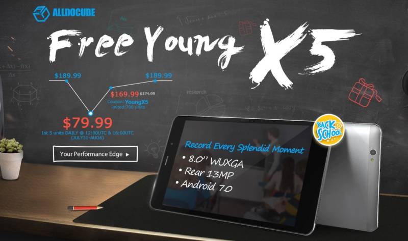【GearBest・セール速報】新型タブレットCUBE Free Young X5が登場！